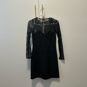 Zara Black Formal Lace Dress
